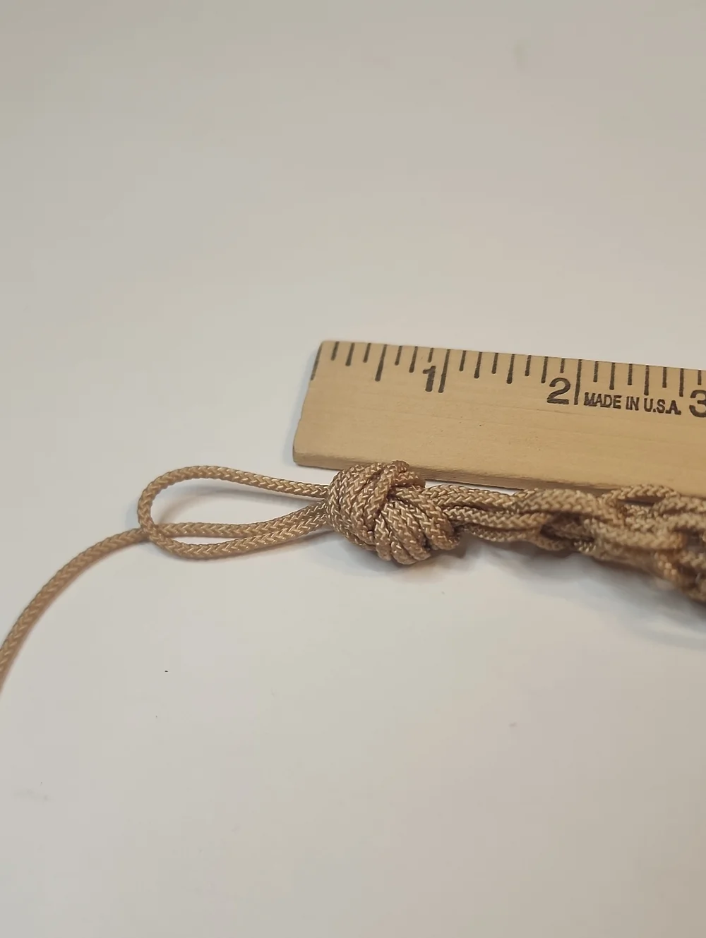 Vintage Boho Cord & Wood Macrame Beaded Woven Natural Rattan Belt Light Brown